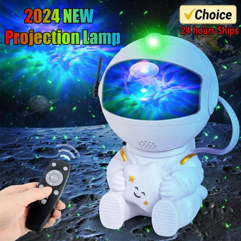 Astronaut Star Projector Galaxy Night Light