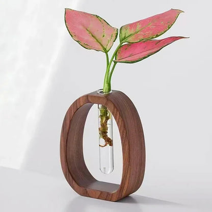 Walnut Solid Wood Flower Vase