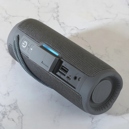 Portable Bluetooth Speaker with Dual Bass & LED Lights