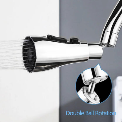 Universal 360° Rotating Kitchen Faucet Extender – Plastic Splash Filter