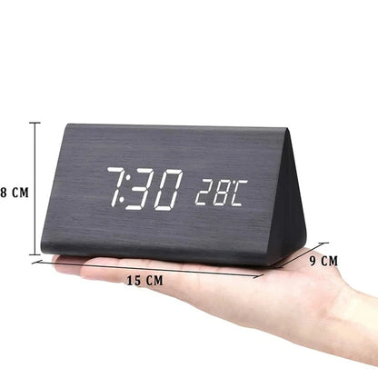 Wooden LED Alarm Clock