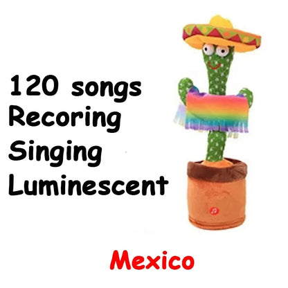 Rechargeable Dancing Cactus Plush Toy